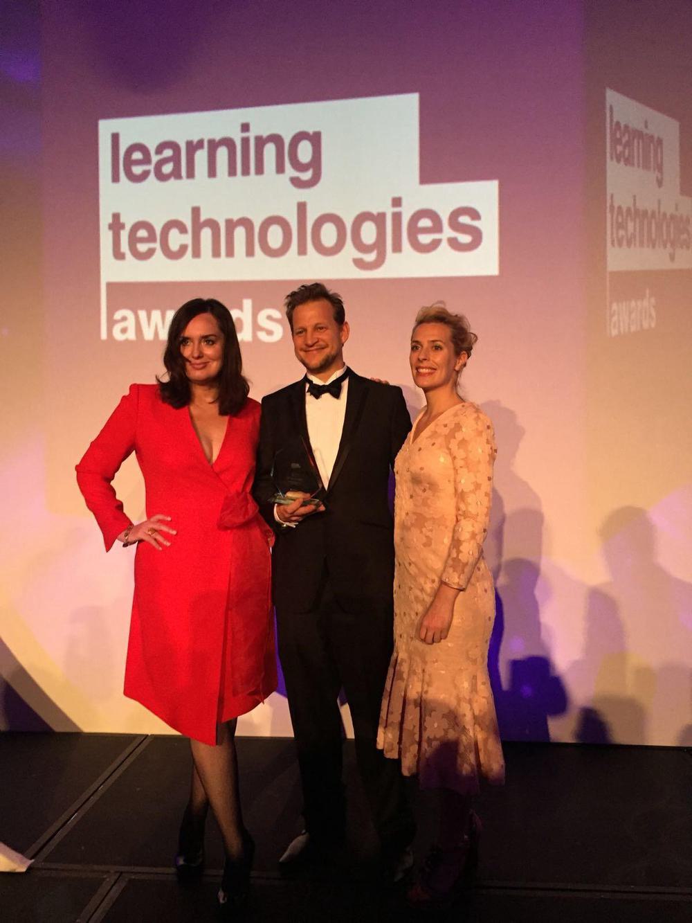 Jason Butler on stage at LT Awards