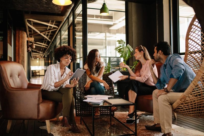 Millennials in a meeting